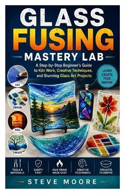 Glass Fusing Mastery Lab: A Step-by-Step Beginner's Guide to Kiln Work, Creative Techniques, and Stunning Glass Art Projects - Steve Moore - cover