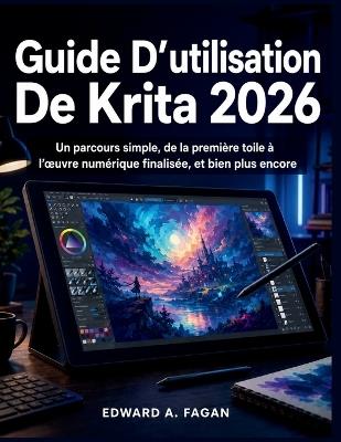 Guide D'utilisation De Krita 2026: Un parcours simple, de la première toile à l'oeuvre numérique finalisée, et bien plus encore - Edward A Fagan - cover