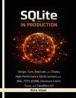 SQLite in Production: Design, Tune, Replicate, and Deploy High-Performance SQLite Systems with WAL, FTS5, JSONB, Litestream, LiteFS, Turso, and Cloudflare D1 - Alira Vexel - cover