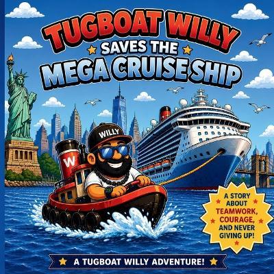 Tugboat Willy Saves The Mega Cruise Ship - Will Jackson - cover