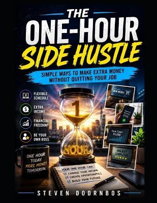 The One-Hour Side Hustle; Simple ways to make extra money without quitting your job.: Flexible schedule, Extra Income, Financial Freedom, Be your own boss. One hour today, More money Tomorrow - Steven Doornbos - cover
