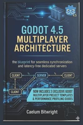 Godot 4.5 Multiplayer Architecture: The Blueprint for Seamless Synchronization and Latency-Free Dedicated Servers - Caelum Bitwright - cover