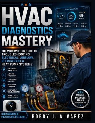 HVAC Diagnostics Mastery: The Modern Field Guide to Troubleshooting Electrical, Airflow, Refrigerant & Heat Pump Systems - Bobby J Alvarez - cover