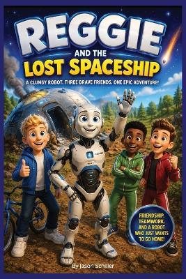 Reggie and the Lost Spaceship: A Lost Robot, 3 Friends, 1 Epic Adventure, Bedtime Story - Jason Schiller - cover