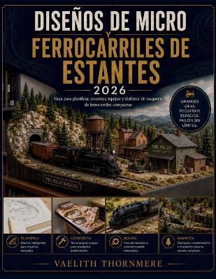 Diseños de Micro Y Ferrocarriles de Estantes: Guía para planificar, construir, equipar y disfrutar de maquetas de ferrocarriles compactas - Vaelith Thornmere - cover