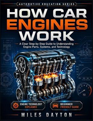 How Car Engines Work: A Clear Step-by-Step Guide to Understanding Engine Parts, Systems, and Technology - Miles Dayton - cover