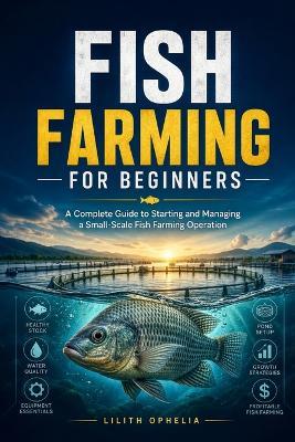 Fish Farming For Beginners: A Complete Guide to Starting and Managing a Small-Scale Fish Farming Operation - Lilith Ophelia - cover