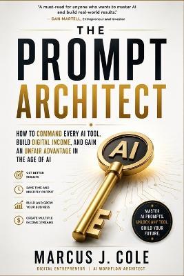 The Prompt Architect: The Complete Mastery Guide to AI Prompting - How to Command Every AI Tool, Unlock Unlimited Income Streams, and Build Extraordinary Wealth in the Age of Artificial Intelligence - Marcus J Cole - cover
