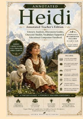 Heidi, Annotated: Teacher's Edition for Young Readers: Character Growth, Critical Thinking, Vocabulary, Discussion Questions & Educational Companion Handbook - Brown Wolf Publishing - cover