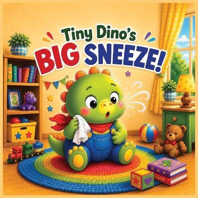 Tiny Dino's BIG SNEEZE!: A Heartwarming Dinosaur Story About Sneezes, Kindness, and Feeling Better: A Picture Book for Ages 3-7 - Viva J - cover