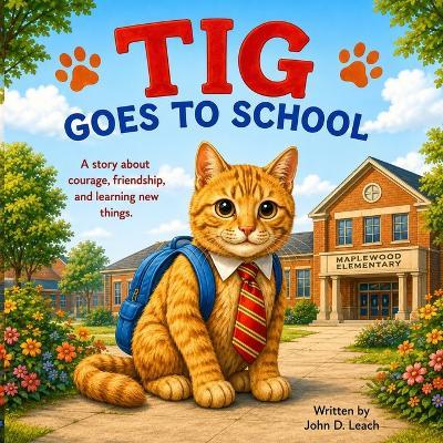 Tig Goes To School - John D Leach - cover
