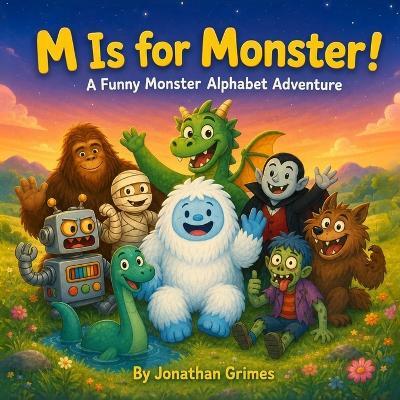 M is for Monster!: A Funny Monster Alphabet Book for Kids - Jonathan Grimes - cover