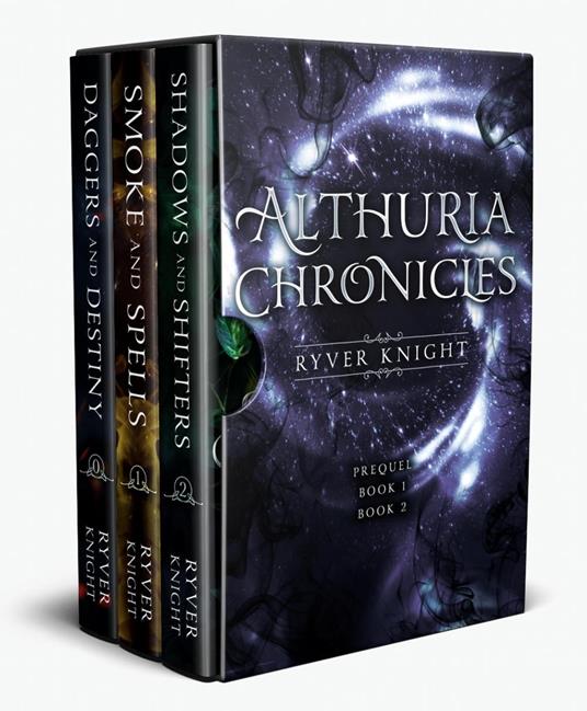 Althuria Chronicles Box Set: Books 0-2: Daggers and Destiny, Smoke and Spells, Shadows and Shifters - Ryver Knight - ebook