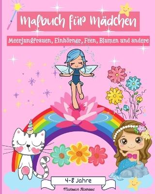 Mädchen Färbung Buch Alter 4-8 Jahre: Mädchen Färbung Buch Alter 4-8 Jahre - Malkovich Rickblood - cover