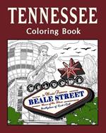 Tennessee Coloring Book: Adult Painting on USA States Landmarks and Iconic