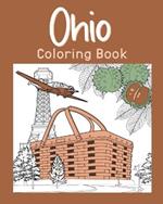 Ohio Coloring Book: Painting on USA States Landmarks and Iconic, Funny Stress Relief Pictures