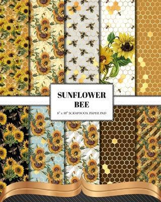 Sunflower Bee Scrapbook Paper - The Inky Lion - cover