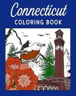 Connecticut Coloring Book: Adult Painting on USA States Landmarks and Iconic