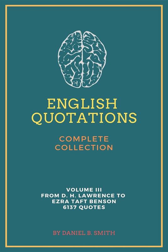 English Quotations Complete Collection: Volume III