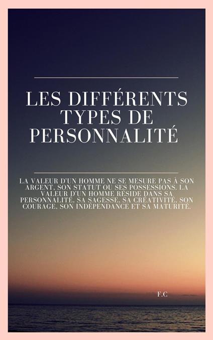 Les differents type de personnalite - cazener - ebook