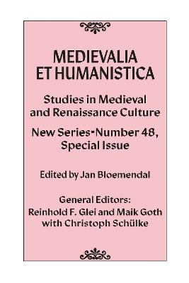 Medievalia et Humanistica, No. 48: Studies in Medieval and Renaissance Culture: New Series - cover