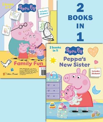 Peppa's New Sister/Family Fun (Peppa Pig) - Golden Books - cover