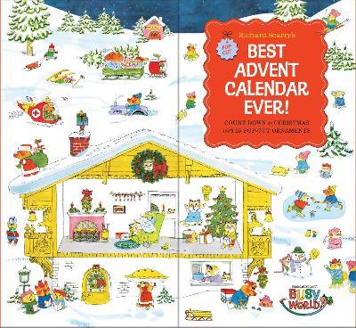 Richard Scarry's Best Advent Calendar Ever!: Count Down to Christmas with 25 Pop-Out Ornaments; Activity Book and Keepsake - Richard Scarry - cover