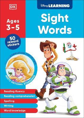 Disney Learning Sight Words (Ages 3-5): Preschool English Reading, Spelling, Writing Workbook for Kids, Curriculum-Based - DK - cover