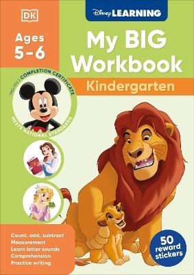 Disney Learning Big Workbook Kindergarten: Math & English Workbook for Kids Aged 5-6, Curriculum-Based - DK - cover