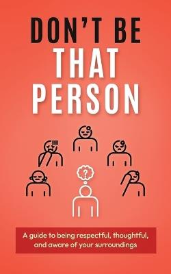 Don't Be That Person - John Kim - cover