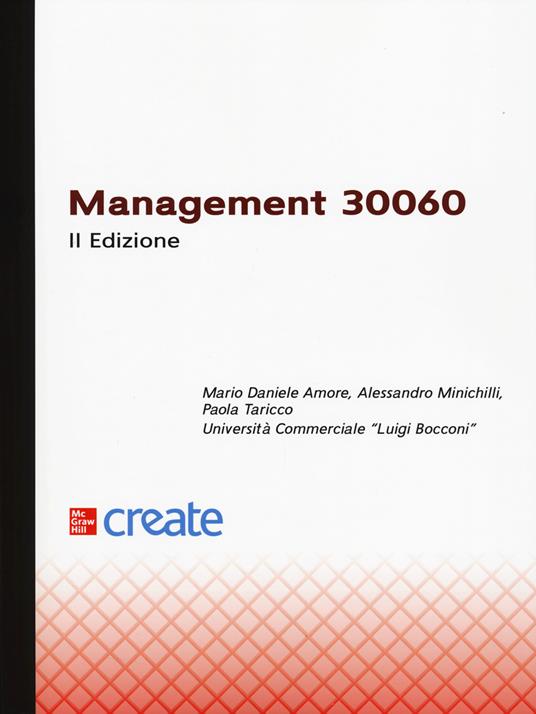 Management 30060 - Mario Daniele Amore,Alessandro Minichilli,Paola Taricco - copertina