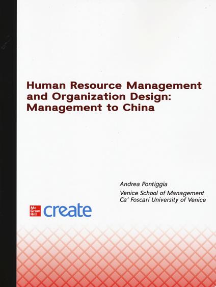 Human resource management and organization design: management to China - copertina