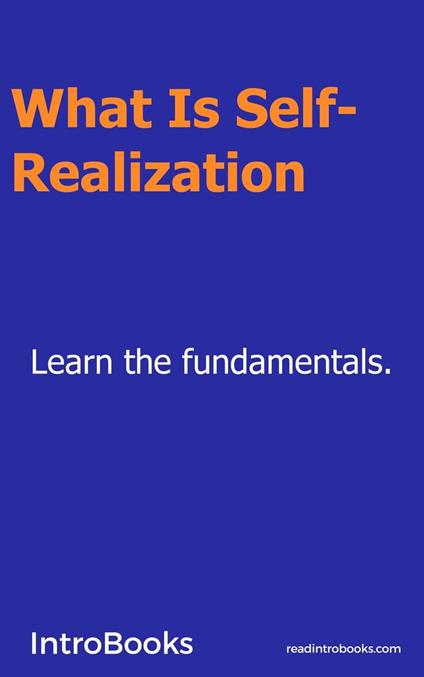 What is Self-Realization?
