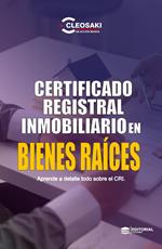 Certificado Registral Inmobiliario en Bienes Raices