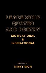 Leadership Quotes and Poetry Motivational & Inspirational