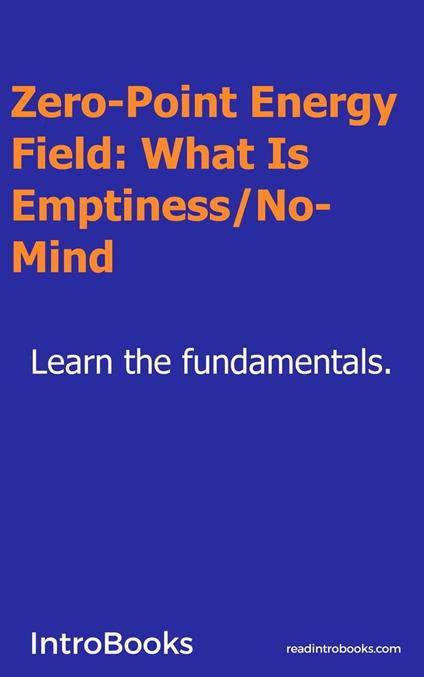 Zero-Point Energy Field: What Is Emptiness / No-Mind?