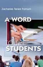 A Word to the Students
