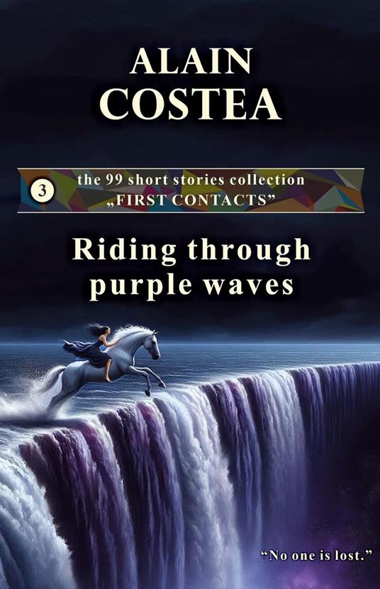 Riding through purple waves