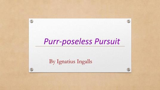 Purr-poseless Pursuit