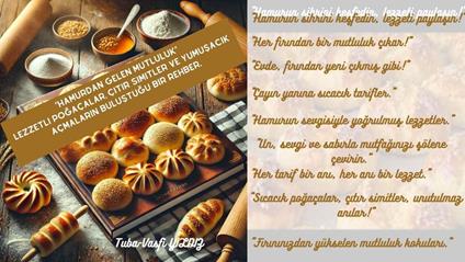 Lezzetli pogaçalar, çitir simitler ve yumusacik açmalarin bulustugu bir rehber.