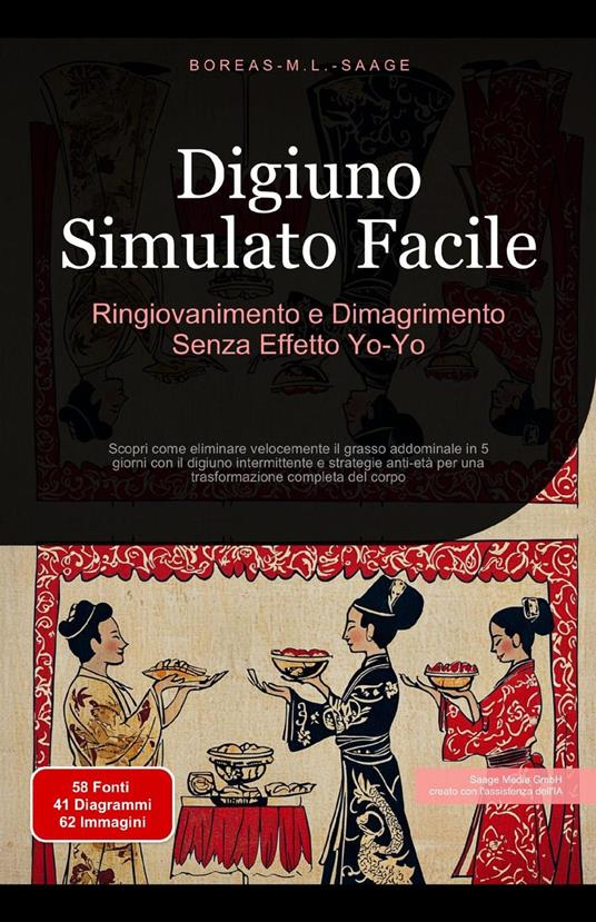 Digiuno Simulato Facile: Ringiovanimento e Dimagrimento Senza Effetto Yo-Yo - Boreas It. M. L. Saage - ebook