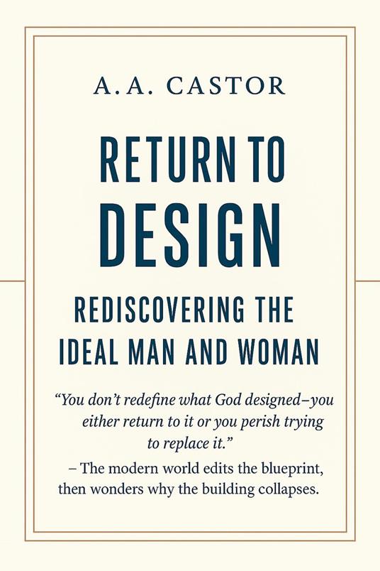 Return to Design: Rediscovering the Ideal Man and Woman