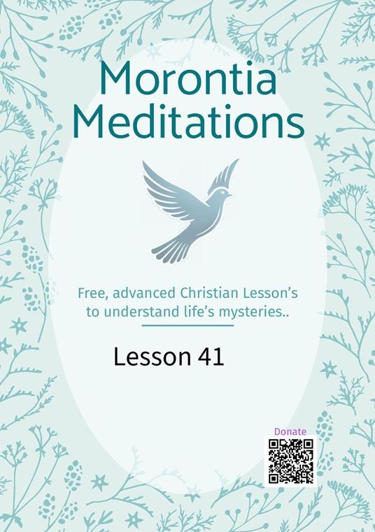 Morontia Meditations: Lesson 41