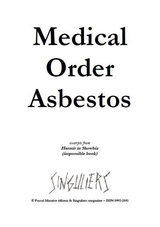 Medical Order Asbestos