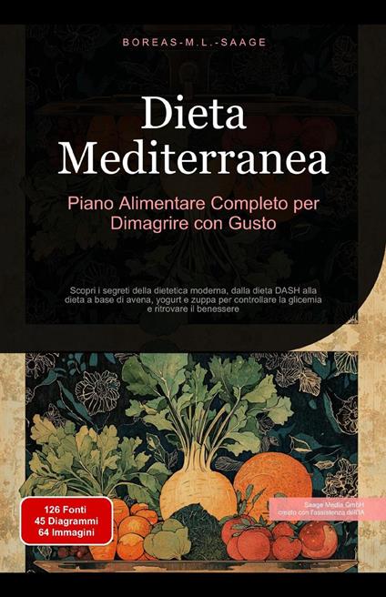 Dieta Mediterranea: Piano Alimentare Completo per Dimagrire con Gusto - Boreas It. M. L. Saage - ebook