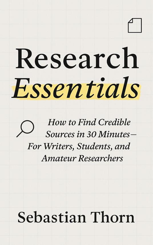 Research Essentials:How to Find Credible Sources in 30 Minutes—For Writers, Students, and Amateur Researchers