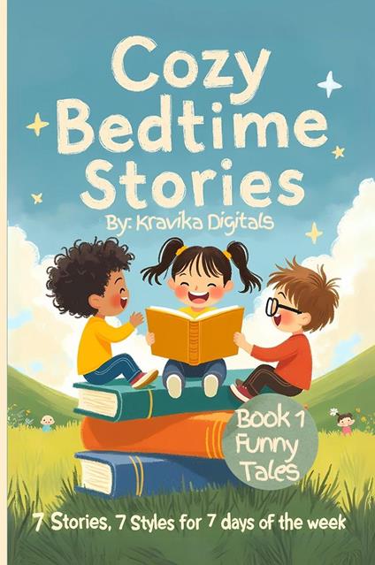 Cozy Bedtime Stories(Book 1- Funny Stories) | 7 Stories in 7 different illustration styles for a week full of fun - Kravika Digitals - ebook