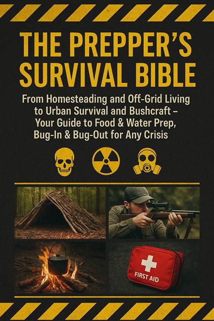 The Prepper’s Survival Bible: From Homesteading and Off-Grid Living to Urban Survival and Bushcraft - Your Guide to Food & Water Prep, Bug-In & Bug-Out for Any Crisis