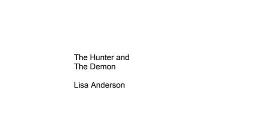 The Hunter and the Demon