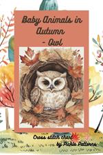 Baby Animals in Autumn - Owl